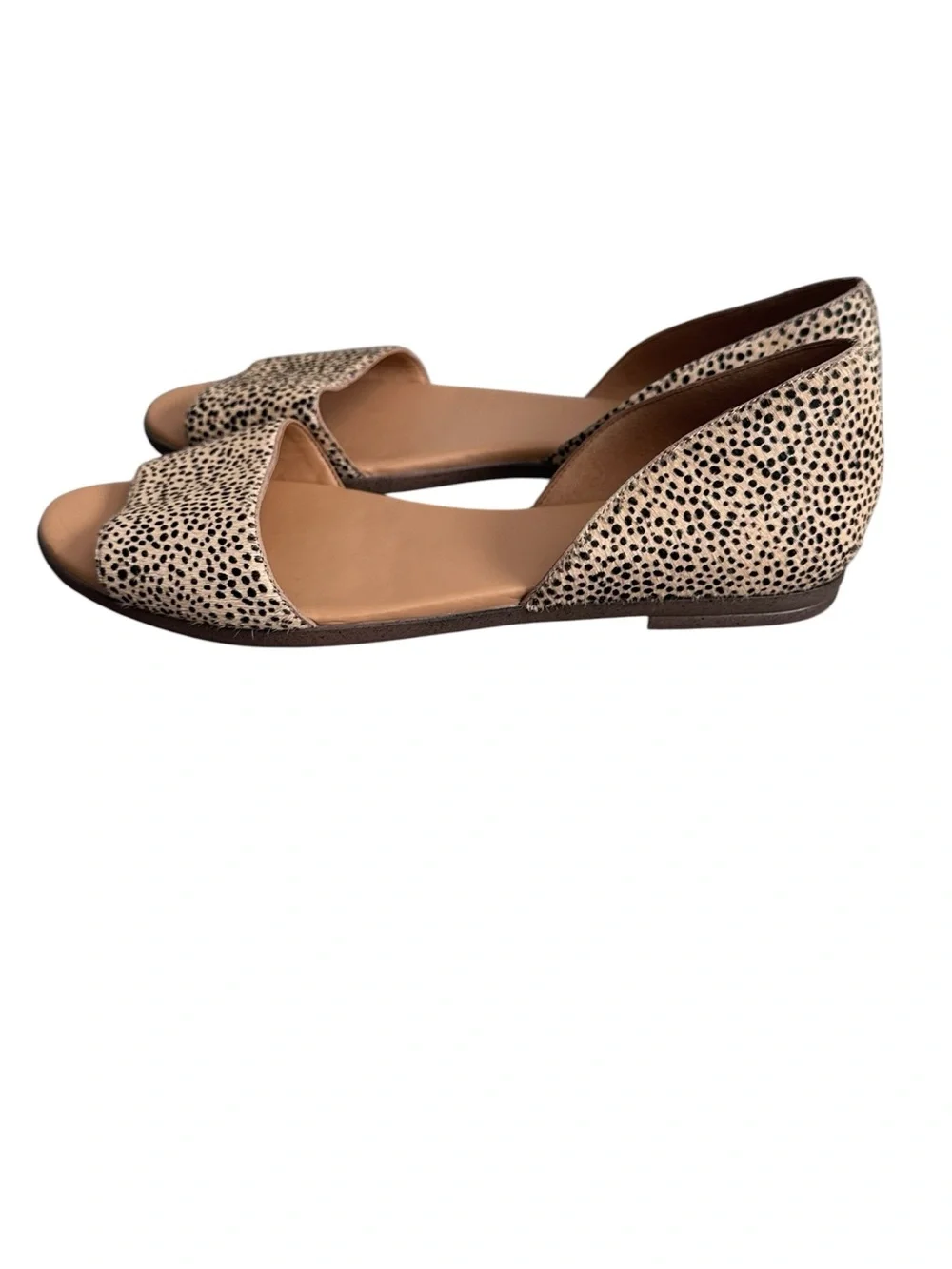 J.Crew Morgan calf hair shoes sandal slip on open toe sz 8